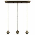 Westinghouse 6301200 3 Light- Adjustable Mini Pendant - Brushed Nickel Finish 142232